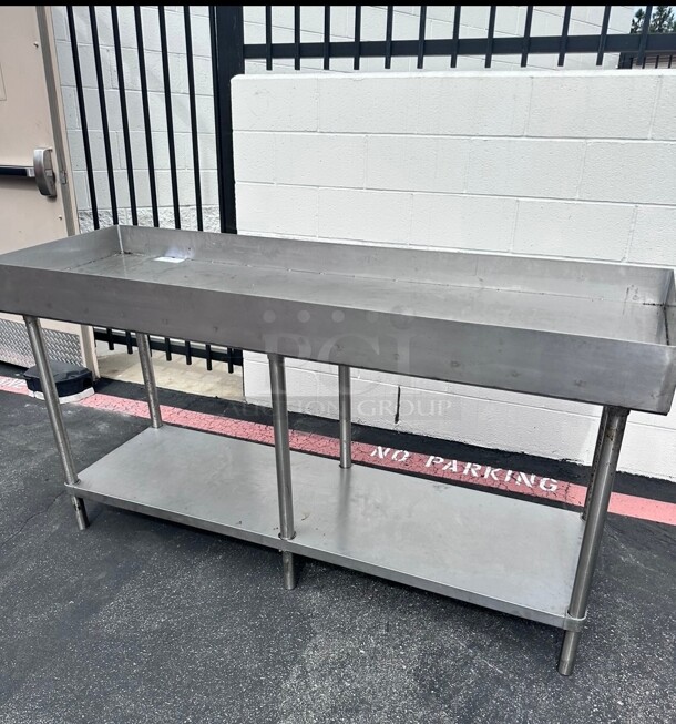 Commercial 72 Inch Stainless Steel Work Table With Under Shelf - Image 5 of 6