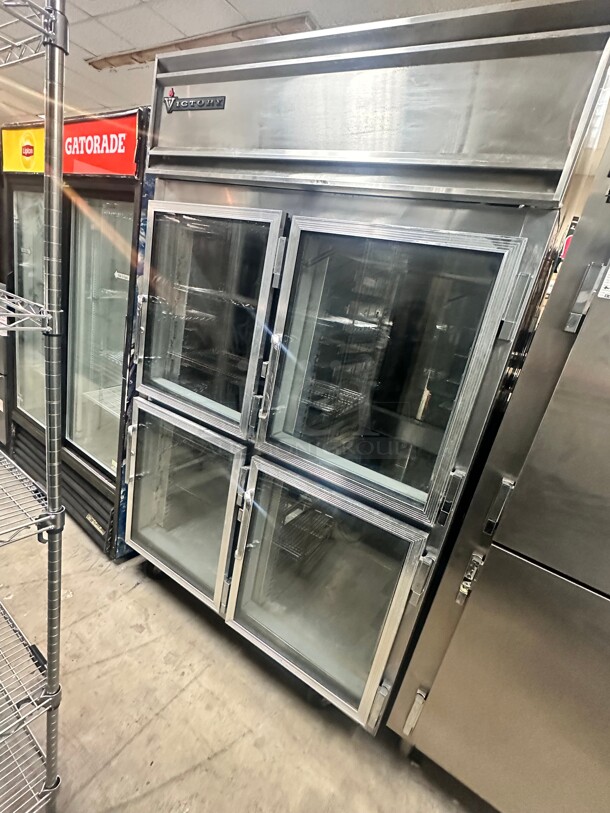 Nice Victory RA-2D-7 53" W Four Door Reach-In Refrigerator 115 Volt Tested and Working! - Image 1 of 6