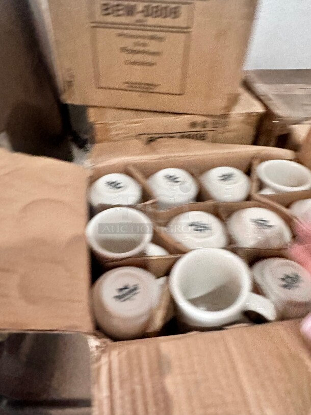 New Tuxton BEM-0806 9 oz. Eggshell Princess China Mug - 24/Case - Image 4 of 10