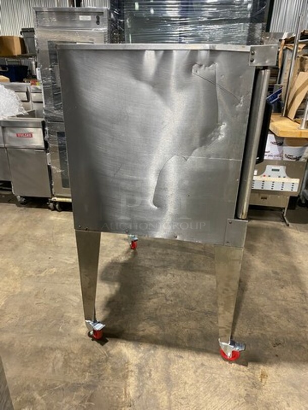 Vulcan Commercial Gas Powered Single Deck Convection Oven! With View Through Doors! Metal Oven Racks! All Stainless Steel! On Casters! Model: VC4GD11D1 SN: 541075607 - Image 2 of 9