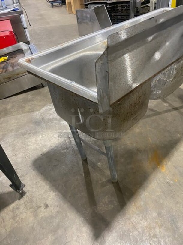 Eagle Commercial 3 Compartment Dish Washing Drop In Sink! All Stainless Steel! On Legs! Model: 412163 - Image 4 of 9