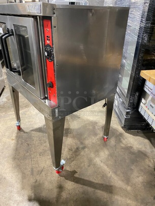 Vulcan Commercial Gas Powered Single Deck Convection Oven! With View Through Doors! Metal Oven Racks! All Stainless Steel! On Casters! Model: VC4GD11D1 SN: 541075607 - Image 4 of 9