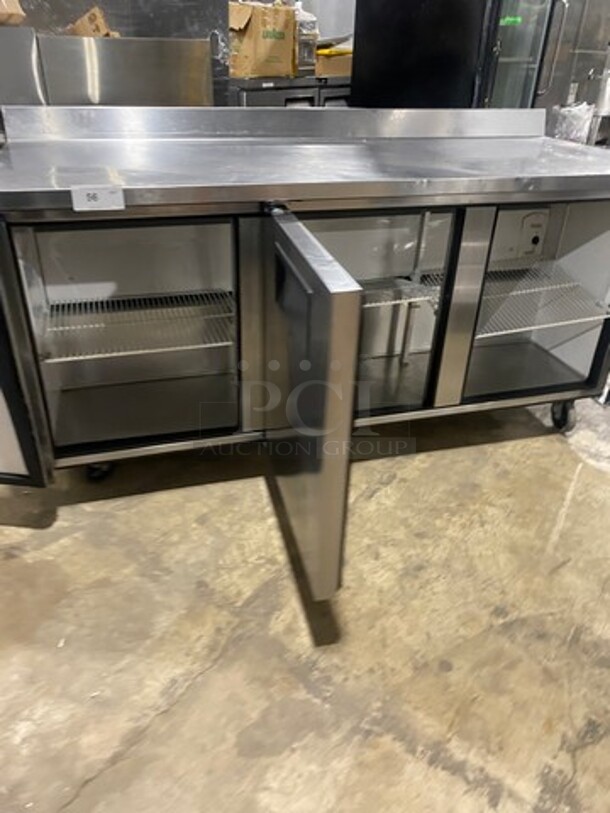 True Commercial 3 Door Refrigerated Lowboy/Worktop Cooler! With Backsplash! All Stainless Steel! On Casters! Model: TWT72 SN: 8048958 115V 60HZ 1 Phase - Image 5 of 9