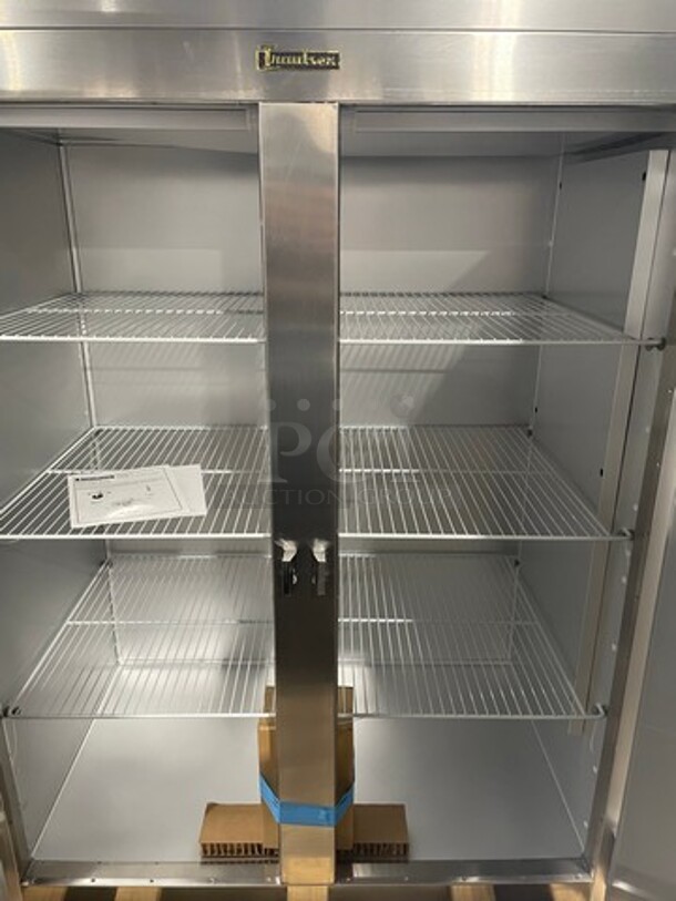 AMAZING! NEW! Traulsen Commercial 2 Door Reach In Refrigerator! With Poly Coated Racks! All Stainless Steel! Model: G20010 SN: 21H04036 115V 60HZ 1 Phase - Image 6 of 12