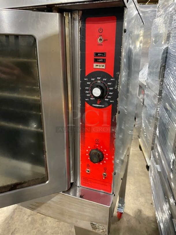 Vulcan Commercial Gas Powered Single Deck Convection Oven! With View Through Doors! Metal Oven Racks! All Stainless Steel! On Casters! Model: VC4GD11D1 SN: 541075607 - Image 6 of 9