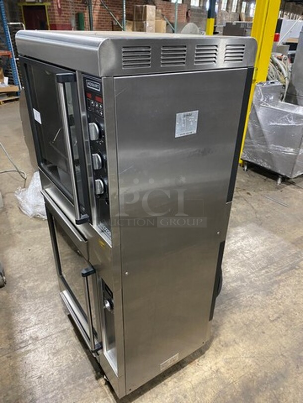 WOW! Hobart Commercial Electric Powered Rotisserie Machine! With Lower Food Warmer! All Stainless Steel! On Casters! Model: HRW220 SN: 750005795 208V  - Image 2 of 11