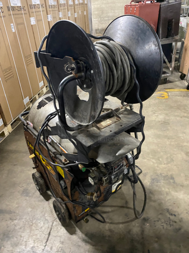 Landa Commercial Electric Powered Hot Water Pressure Washer! With Hose Reel! On Casters! Model: HOT21500D SN: 11090960100307 120V 60HZ 1 Phase - Image 4 of 9