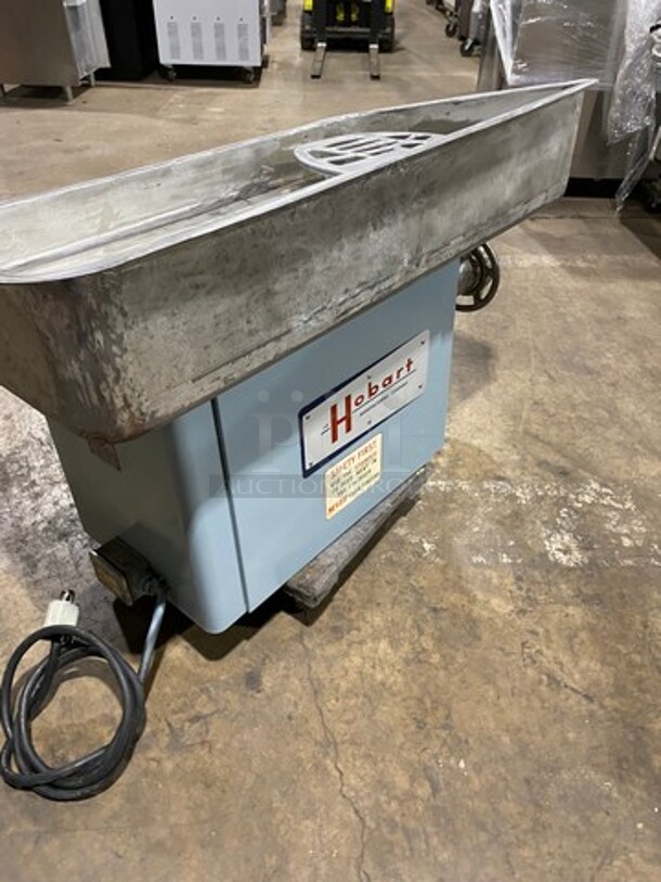 WoW! Hobart Commercial Countertop Heavy Duty Meat Grinder! All Stainless Steel! Model: 4046 SN: 1366555 220V 60HZ 3 Phase! Working When Removed! - Image 4 of 9
