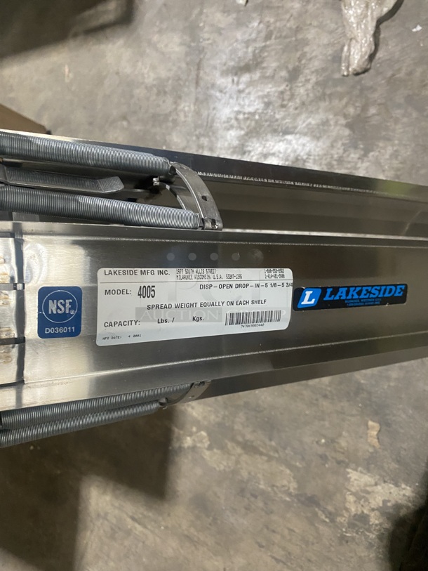 New In Box! Lakeside Stainless Steel Drop In Plate Dispenser! MODEL:4005 SN:747069003440! - Image 5 of 8