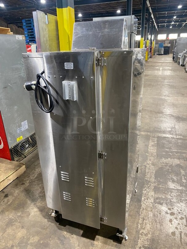 Late Model CookShack Floor Model Full Size Electric Powered Smart Smoker! With IQ5 Digital Control System! Working When Removed!  Model SM260 SN: 4259  - Image 4 of 8