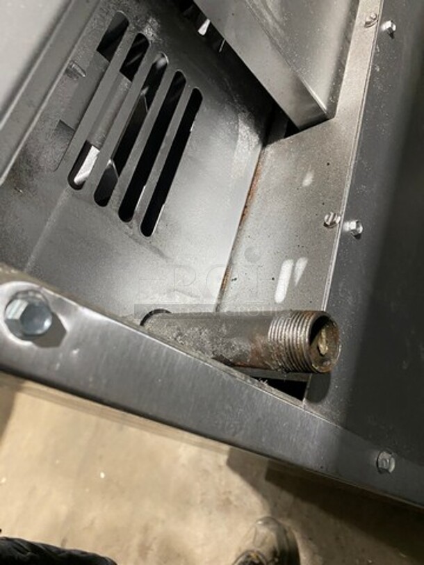 American Range Commercial Natural Gas Powered 8 Burner Stove! With Raised Back Splash And Salamander Shelf! With 2 Oven Underneath! Metal Oven Racks! All Stainless Steel! On Casters! - Image 10 of 10