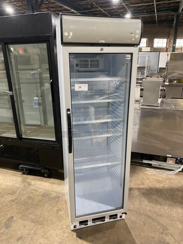 SLK Single Door Reach In Cooler Merchandiser! With View Through Door! Model: 374CANOPY SN: 100001825445 115V