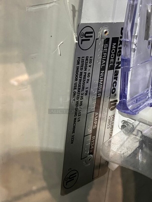 Dixie Narco Commercial Drink Vending Machine! With Bill And Coin Acceptor! Model: DN5591 SN: 03358158BA 120V 60HZ 1 Phase - Image 10 of 10