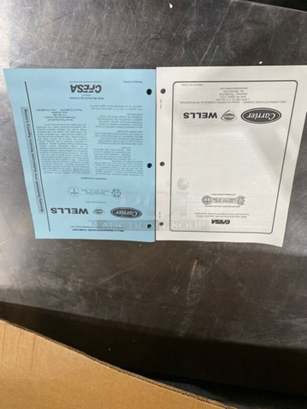 NEW! IN THE BOX! Wells Commercial Countertop Hot Dog Roller Grill! All Stainless Steel! Model: WRG30SR SN: 0001029 120V - Image 9 of 10
