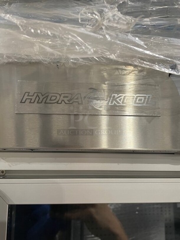COOL! NEW! Hydra Kool Commercial 2 Door Reach In Cooler Merchandiser! With View Through Doors! Stainless Steel! Model: KGVMR2SC SN: 1627038 - Image 10 of 12
