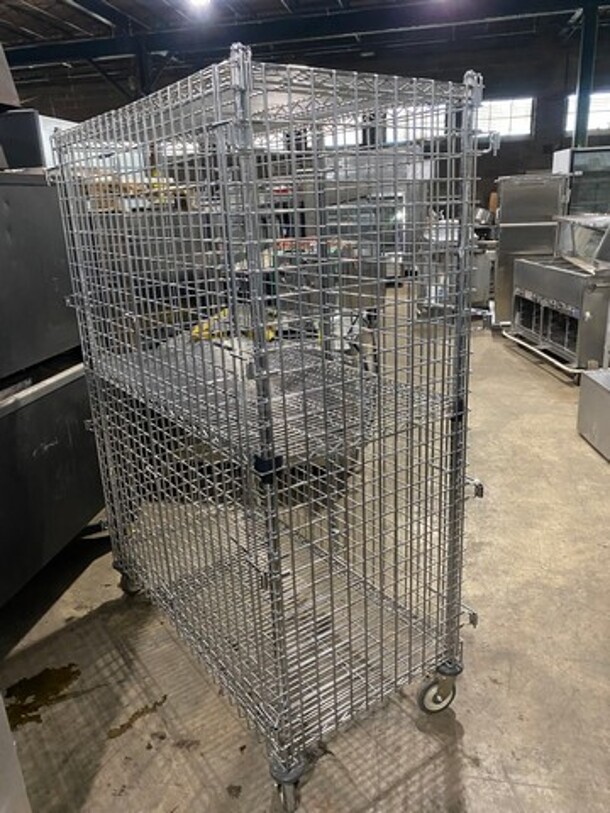 Eagle Mobile Chrome Security Cage! On Casters! - Image 2 of 7