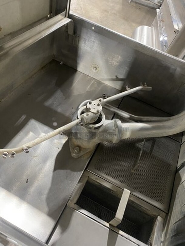 Hobart Heavy Duty Commercial Upright Pass Through Dishwasher! With Entering & Receiving Wash Table! With Garbage Disposal!  All Stainless Steel! On Legs! - Image 6 of 9