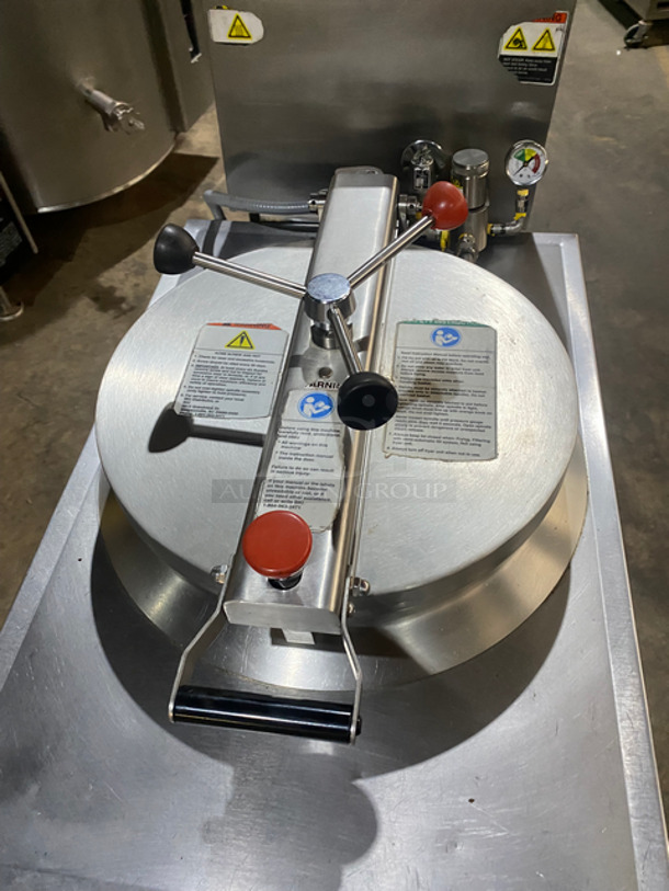 Commercial Electric Powered BKI Pressure Fryer! With Frying Basket! All Stainless Steel! On Casters! Model: FKM 208V 3 Phase - Image 5 of 10