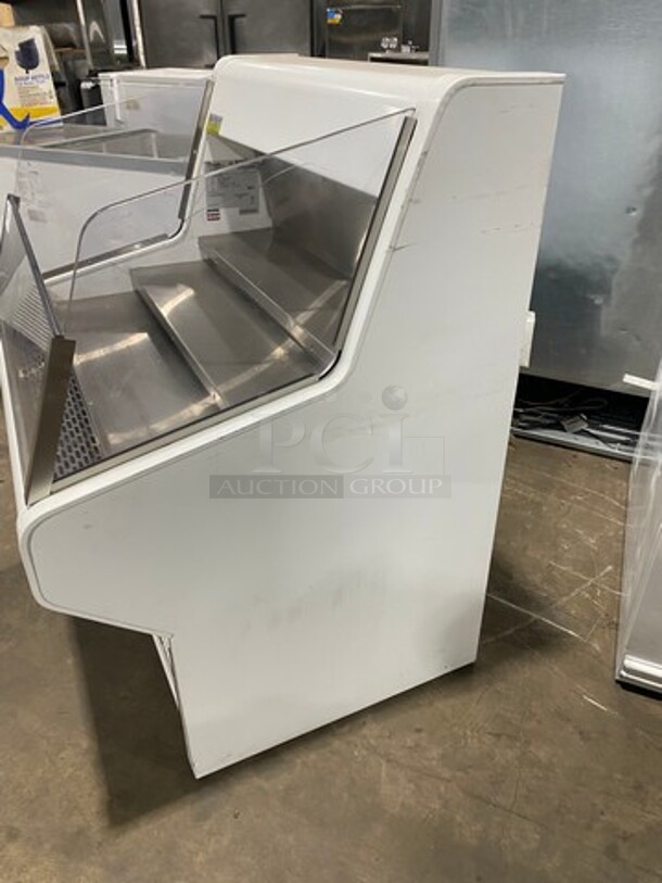 NICE! True Commercial Refrigerated Open Grab-N-Go Case Merchandiser! With Clear Poly Font And Sides! Stainless Steel Body! Model: THAC36 SN: 8789096 115V 60HZ 1 Phase - Image 2 of 7