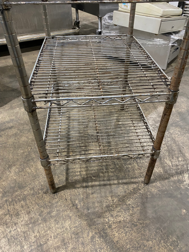3 Tier Metal Wire Shelf! On Legs! - Image 6 of 6