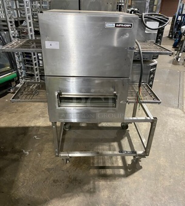 Lincoln Commercial Countertop Electric Powered Double Deck Conveyor Pizza/ Baking Oven! All Stainless Steel! 2x Your Bid Makes One Unit! Model: 1132000A SN: 2022407 208V 60HZ 3 Phase