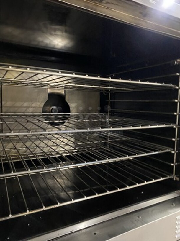 Great! US Range/Garland Natural Gas Powered Double Stacked Convection! Summit Series! With View Through Doors! With Metal Racks! Model SUMG100 Serial 1609100102756!  On Legs! 2 X Your Bid Makes One Unit! - Image 6 of 12