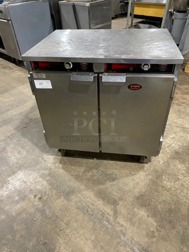 FWE Commercial 2 Door Food Warming/Holding Cabinet! All Stainless Steel! On Casters! Model: HLC16CHP SN: 154541504! 120V!