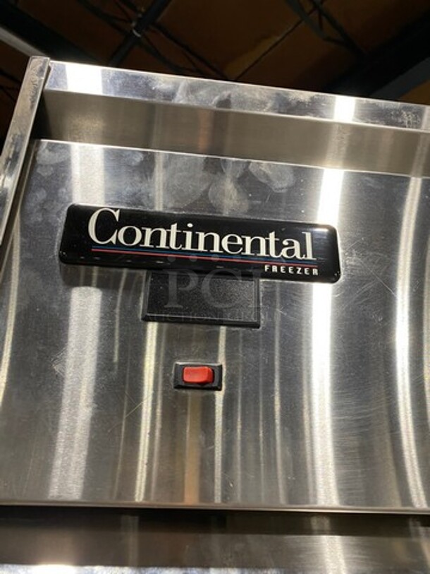 Continental Commercial Single Door Reach In Freezer! All Stainless Steel! On Legs! Model: DL1FESS SN: 14789764 115V 60HZ 1 Phase - Image 8 of 9