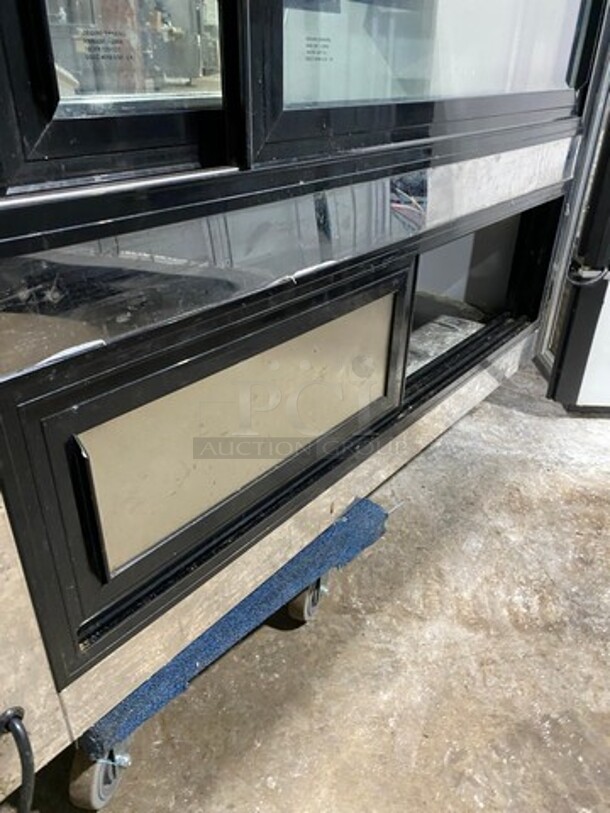 LATE MODEL! 2018 Leader Commercial Refrigerated Bakery/Deli Case! With Slanted Front Glass! With Sliding Rear Access Doors! All Stainless Steel Body! WORKING WHEN REMOVED! Model: CDL72 SN: GB01M1708 115V 60HZ 1 Phase - Image 6 of 8