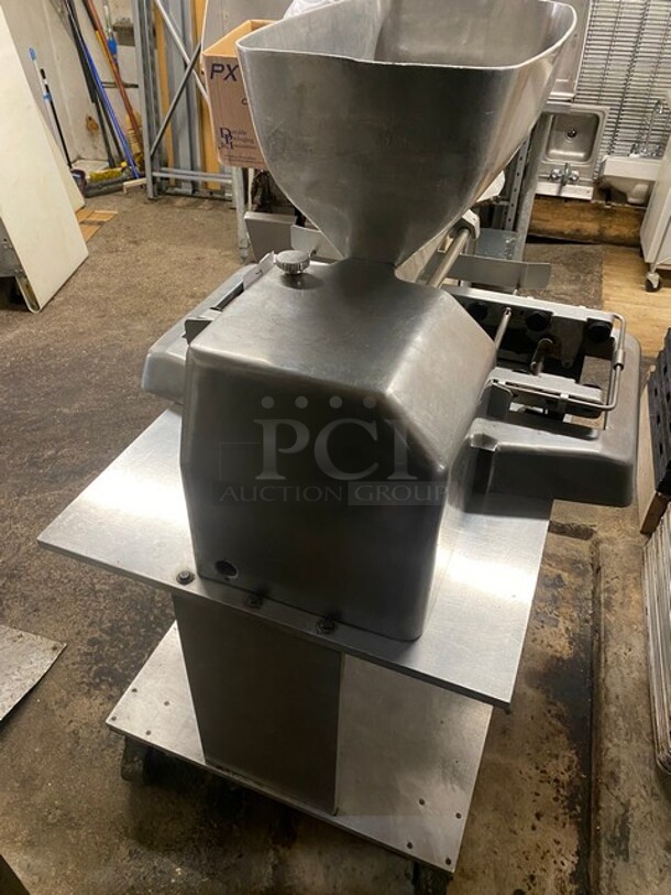 GREAT! Lectro Posit Commercial Cookie/ Pastry Depositor! All Stainless Steel! On Casters! Custom Aluminum Table! Working When Removed! - Image 3 of 10