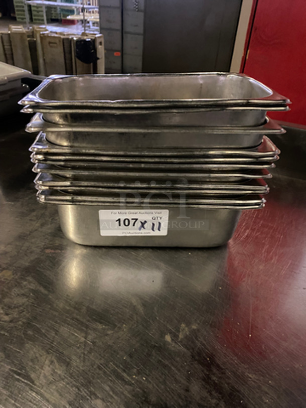 Steamtable Pans! All Stainless Steel! 11x Your Bid!