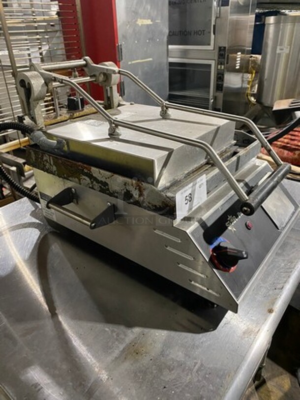 Star Pro Max Commercial Countertop Panini/Sandwich Grill! With Flat Press! All Stainless Steel! Model: GR14B SN: GS141210A0016 120V - Image 2 of 11