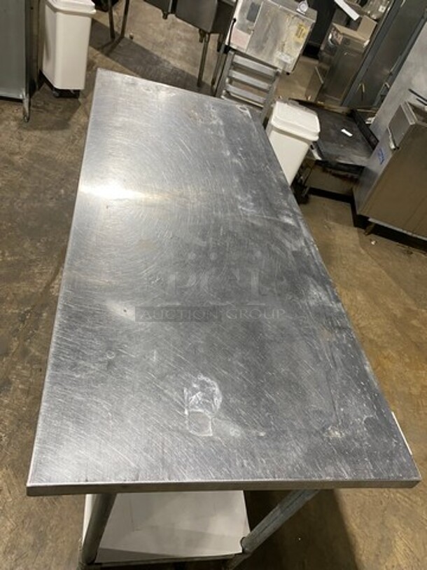 WOW! Universal Solid Stainless Steel Work Top/ Prep Table! With Storage Space Underneath! On Legs! - Image 5 of 7