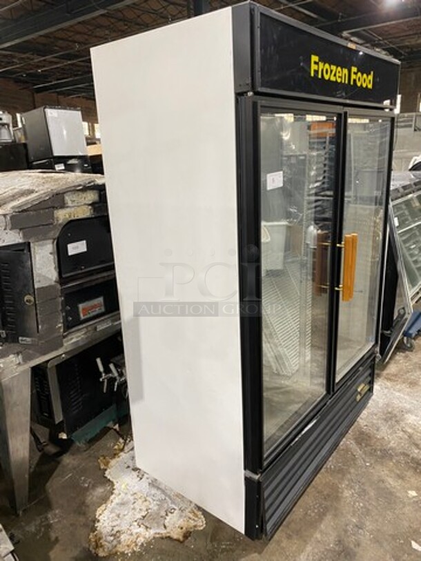 True 2 Door Reach In Freezer Merchandiser! With View Through Doors! Poly Coated Racks! WORKING WHEN REMOVED! Model: GDM49FLD SN: 8059355 115/208/230V 60HZ 1 Phase - Image 2 of 11
