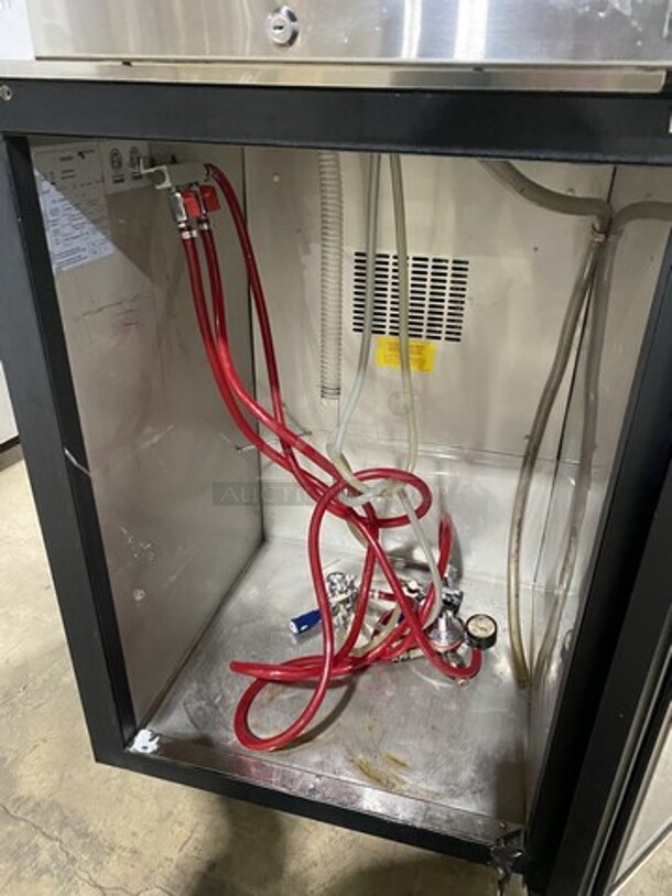 Sweet! 2019 LATE MODEL!  Micro Matic Refrigerated Dual Tap Beer Kegerator!  Model MDD23ENT Serial 19054504! 115V 1 Phase!  - Image 5 of 7