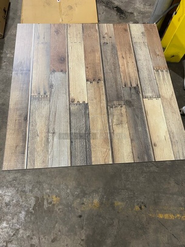 BRAND NEW! HPL - DRIFTWOOD TABLE TOP 24 By 24 Suitable For Indoor/Outdoor Use! High Pressure Laminate! Weatherproof, Scratch and UV-Resistant! Java Finish! - Image 4 of 8