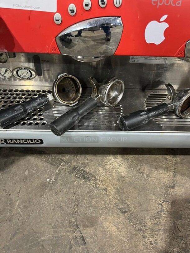 NICE! Rancilio Commercial Countertop 2 Group Espresso Machine! With Steam Wand! All Stainless Steel! Model EPOCADE2GR Serial 10092318! 230V! WORKING WHEN REMOVED! - Image 11 of 11