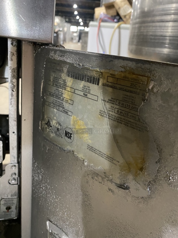 Pitco All Stainless Steel Natural Gas Powered Deep Fat Fryer! MOdel 35C Plus! With Baskets! On Legs!  - Image 8 of 9