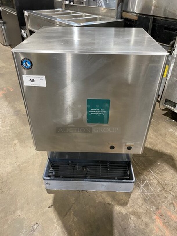 Hoshizaki Commercial Countertop Ice Maker/Dispenser And Water Dispenser! All Stainless Steel! Model: DCM500BAH SN: F06587B 115/120V 60HZ 1 Phase