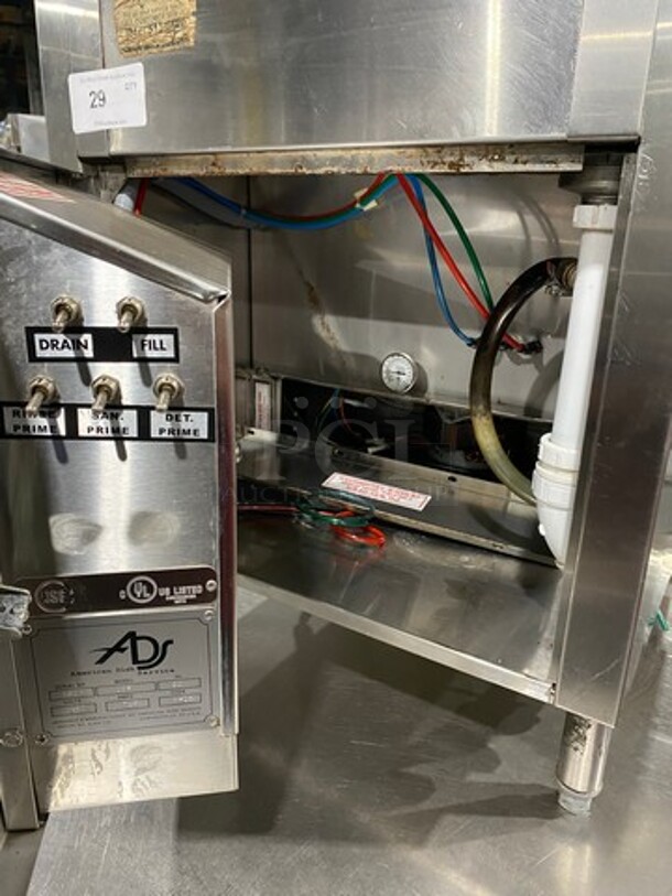American Dish Service Commercial Rotary Bar Glass Washer! All Stainless Steel! On Legs! Model: ASQ SN: 6829 120V - Image 6 of 10