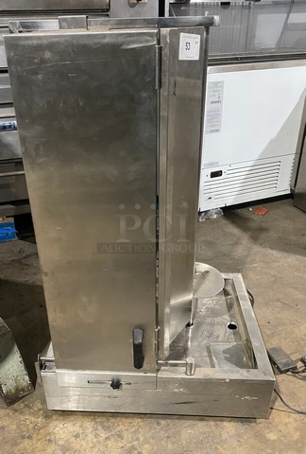 Spinning Grillers Commercial Countertop Natural Gas Powered Gyro Machine! All Stainless Steel! Model: SG4 SN: 6653G935G4! - Image 4 of 10