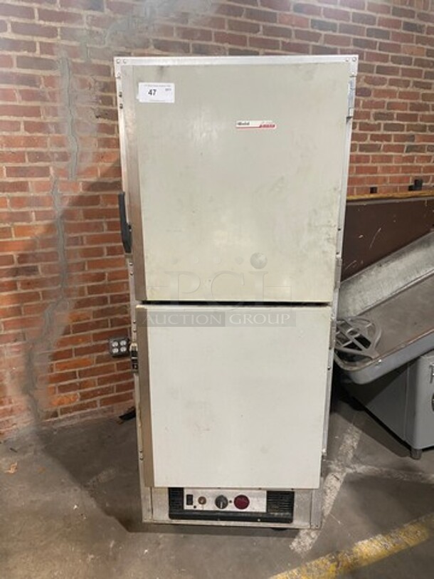 Metro Commercial Split Door Heated Holding Cabinet! Stainless Steel! On Casters! Model: C199 120V - Image 1 of 9