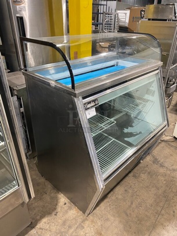 Leader Commercial Leader Commercial Refrigerated Bakery/Deli Case! With Slanted Front Glass! With Sliding Rear Access Doors! All Stainless Steel Body! Model: SDL48SC SN: PW01S1711 115V 60HZ 1 Phase - Image 2 of 12