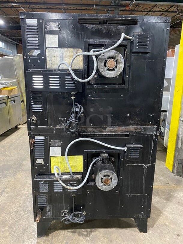 (x2) Sunfire Commercial Natural Gas Powered Double Deck Convection Oven! With View Through Doors! Metal Oven Racks! All Stainless Steel! 2x Your Bid Makes One Unit! MODEL 8061 SN:9901CJ0346 115V 1PH - Image 2 of 10