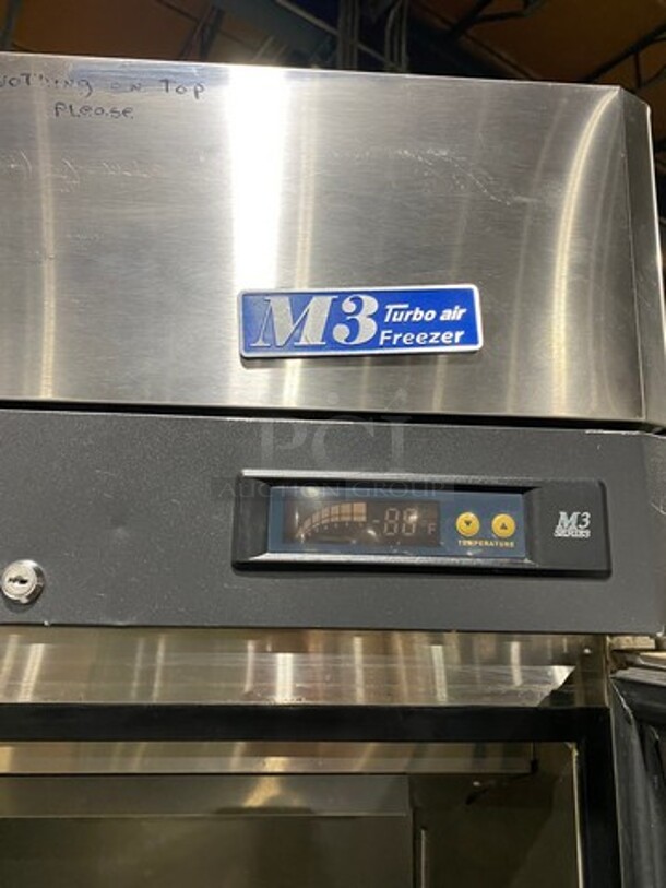 Turbo Air Commercial Single Door Reach In Freezer! All Stainless Steel! On Casters! Model: M3F241 SN: M3F2L7Z126 115V 60HZ 1 Phase - Image 8 of 9