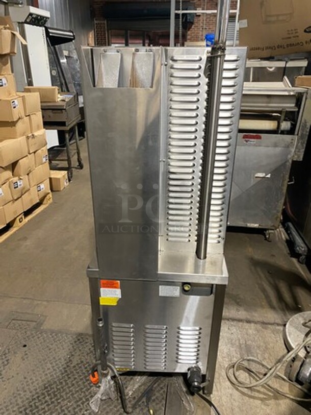 Groen Commercial Natural Gas Powered Dual Cabinet Steamer! All Stainless Steel! On Legs! Model: HY6GSTEAMER SN: 6G4561MC - Image 3 of 8