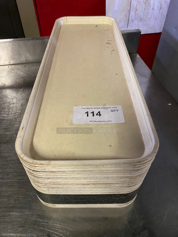 ALL ONE MONEY! Cambro Some White And Some Black Market Trays! 9x25!