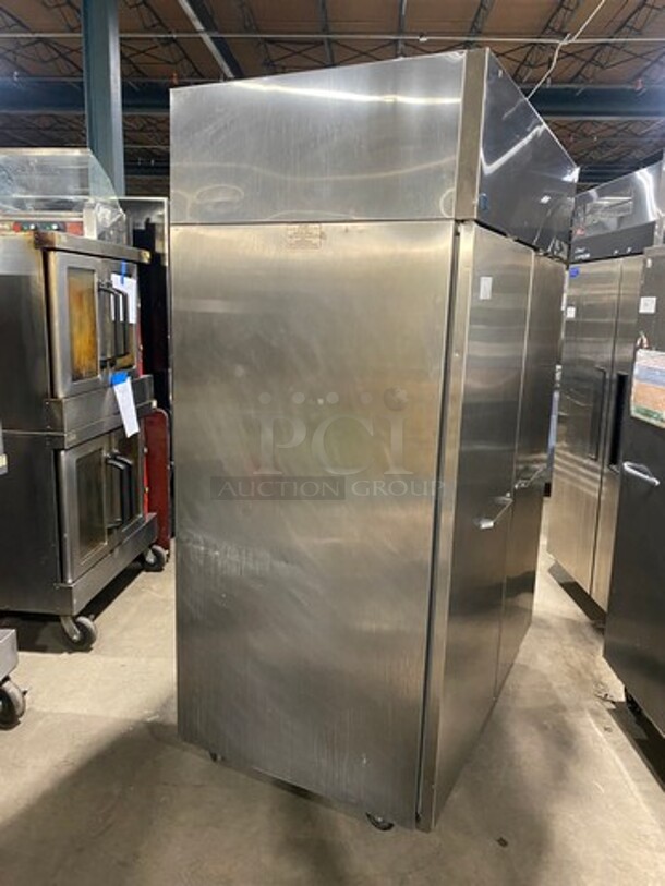 Norlake Commercial 2 Door Reach In Cooler! With Poly Coated Racks! All Stainless Steel! On Casters! WORKING WHEN REMOVED! Model: NR522SSS SN: 11090413 115V 60HZ 1 Phase - Image 2 of 9