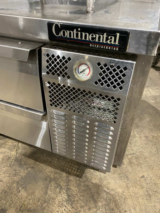 Continental Commercial Refrigerated 2 Drawer Chef Base! All Stainless Steel! On Casters! - Image 7 of 8