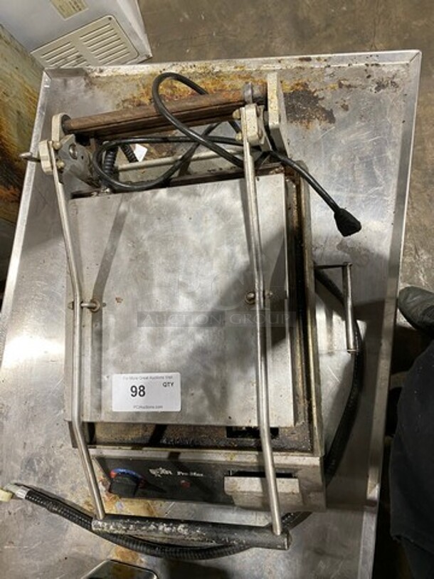 Star Pro Max Commercial Countertop Panini/Sandwich Grill! With Ribbed Press! All Stainless Steel! - Image 5 of 9